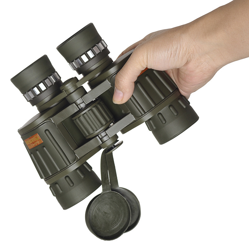供应双筒军绿8x42大目镜微光夜视双筒望远镜 超远超清晰超实惠