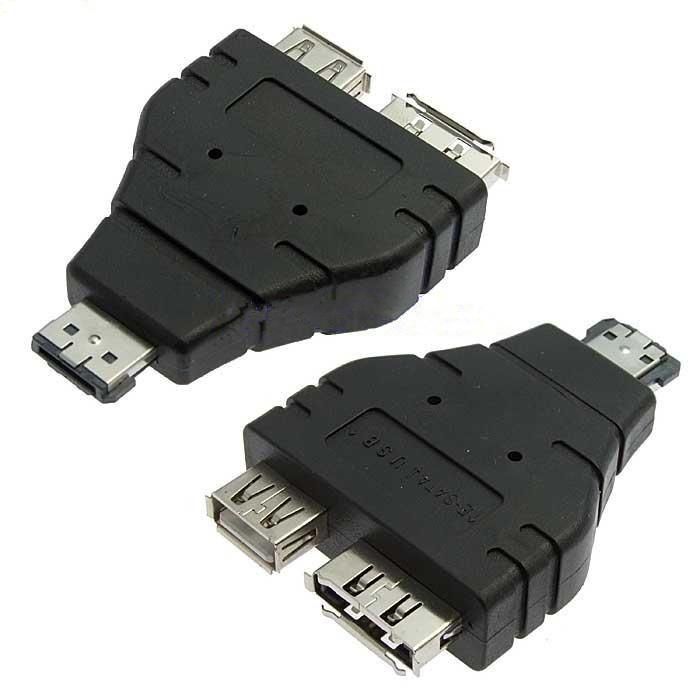 POWER ESATA TO ESATA + USB adapter