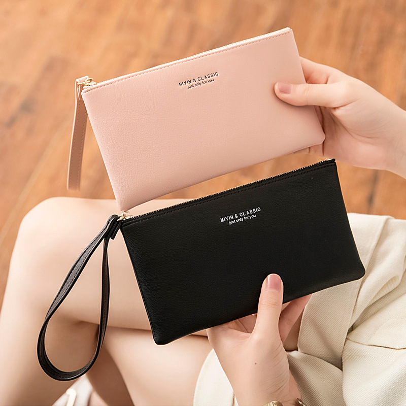 Factory Direct Sales Long Wallet for Women 2023 New K-Style Student Multi-Functional Clutch Wallet Soft Leather Mobile Phone Bag Factory Direct Sales Long Wallet for Women 2023 New K-Style Student Multi-Functional Clutch Wallet Soft Leather Mobile Phone Bag