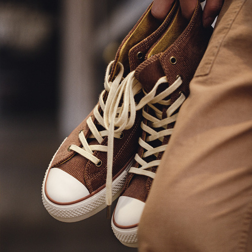 Madden men's shoes, men's spring and autumn retro corduroy high-top sneakers, trendy low-top casual cloth shoes, trendy shoes