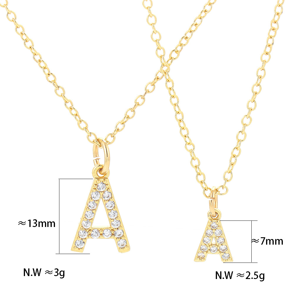 Fashion 26 English Letter Necklace Wholesale display picture 3
