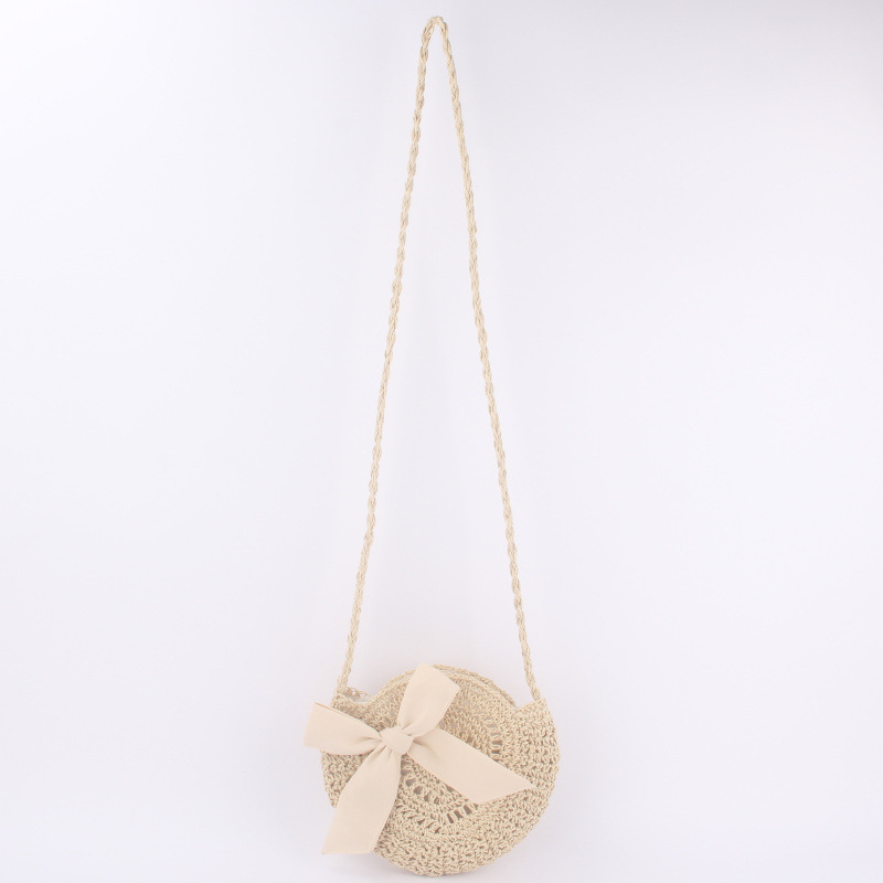 new cute bow crossbody woven bagpicture4