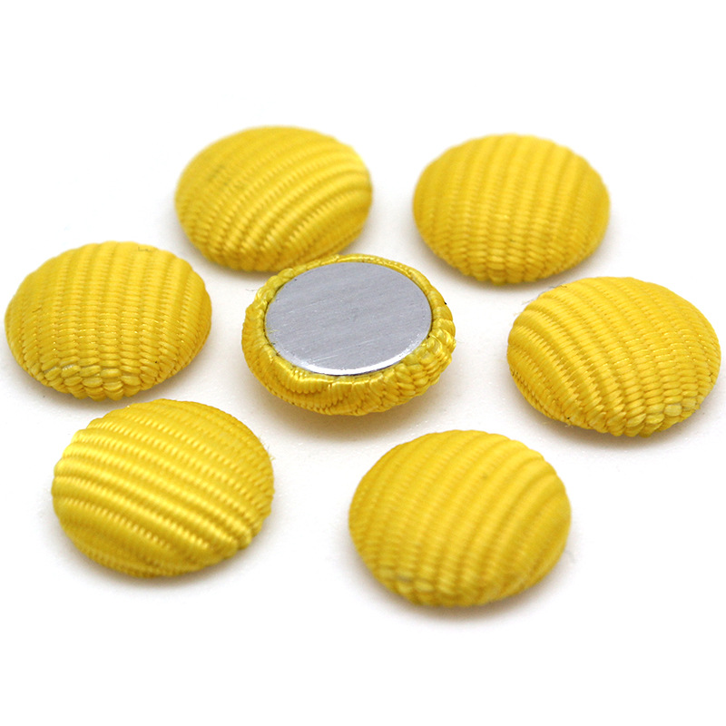 蘑菇型高炮布包扣 义乌圆形纯色头饰发饰平底布包扣批发