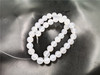 Agate round beads, chain white jade