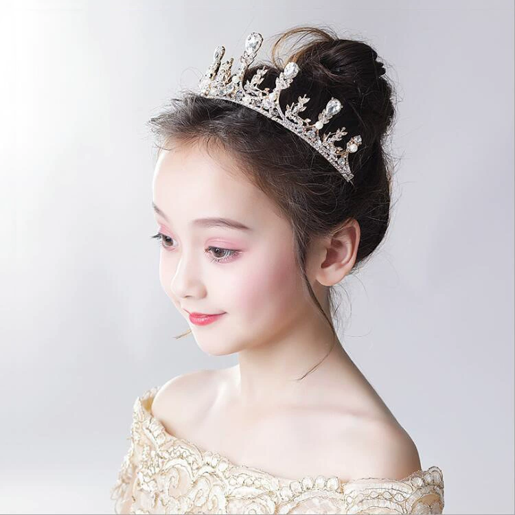 Children's tiara for princess, crown, golden headband, hair accessory, “Frozen”, Birthday gift