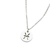 Zodiac signs, necklace stainless steel, pendant, Japanese and Korean, simple and elegant design