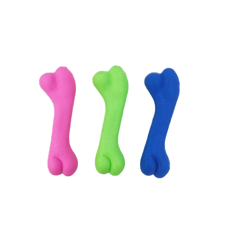 Molares para mascotas de hueso pequeño gato y perro TPR juguete de goma suave entrenamiento resistente a mordeduras juguete para mascotas juguete ventas directas de la fábrica