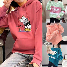 印花外套Korean version fashion of printed women's sweater