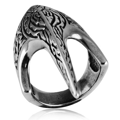 Stainless steel Jewelry wholesale Best Sellers Europe and America personality Ring Retro Phoenix Firebird Beak decorative pattern Ring STR417