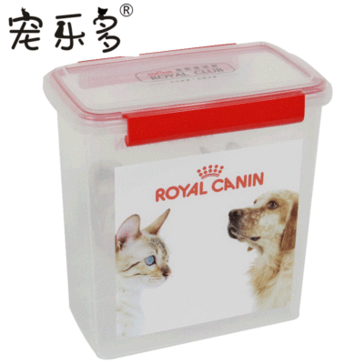 2KG宠物储粮桶塑料宠物粮食桶猫粮桶狗粮桶密封防潮存粮盒