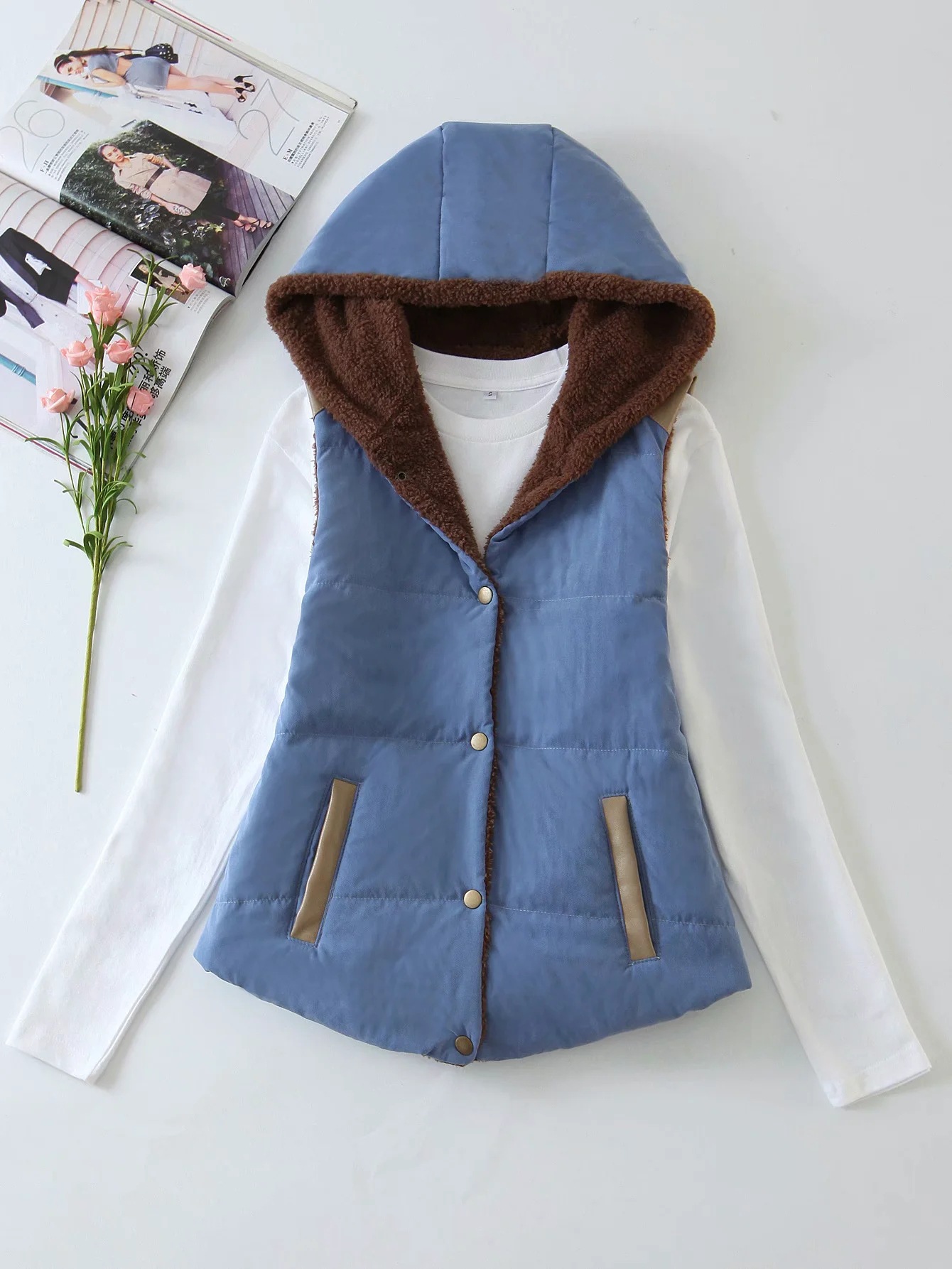 Gilet femme en coton - Ref 3434818 Image 8