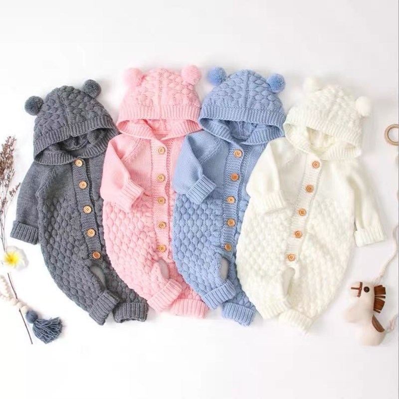 Cute Solid Color Cotton Baby Clothes display picture 1