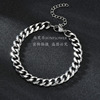 Men's fashionable bracelet hip-hop style stainless steel, European style, simple and elegant design