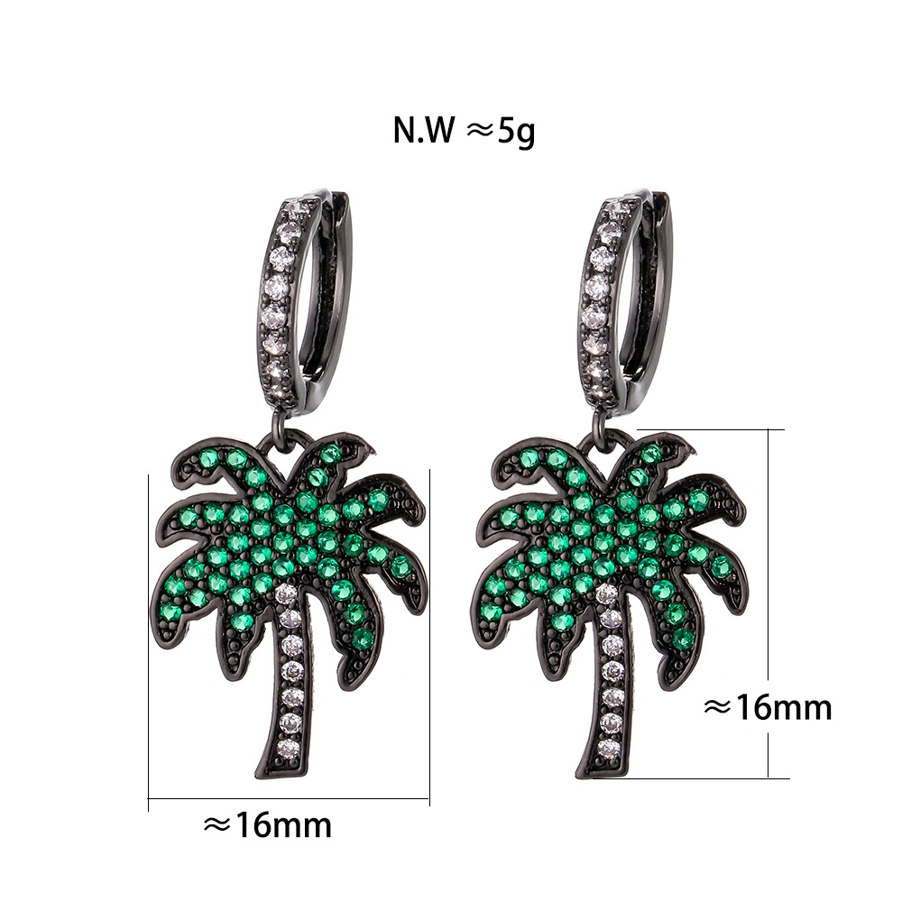 Geometric Pattern Women'S Gender Fashion Geometric Diamond Copper Earrings