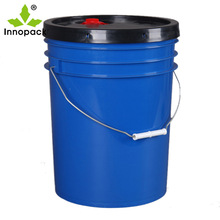 Q-批發銷售20升油蓋塑料桶 藍色圓形塑料桶
