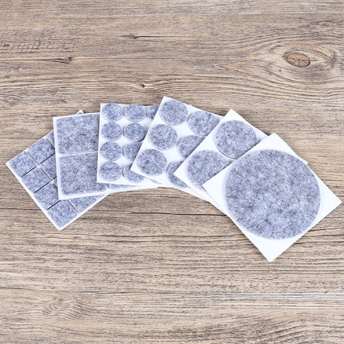 Scratch-resistant silent felt chair leg pads self-adhesive furniture table leg mats floor sofa protective pads manufacturer wholesale