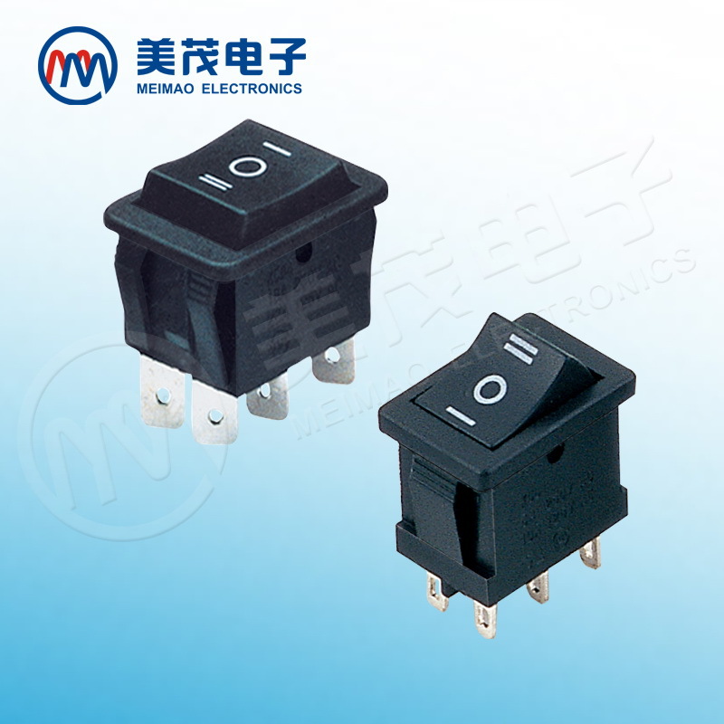 现货供应 船型开关KCD1三档六脚21*15mm翘板开关 童车热熔枪开关