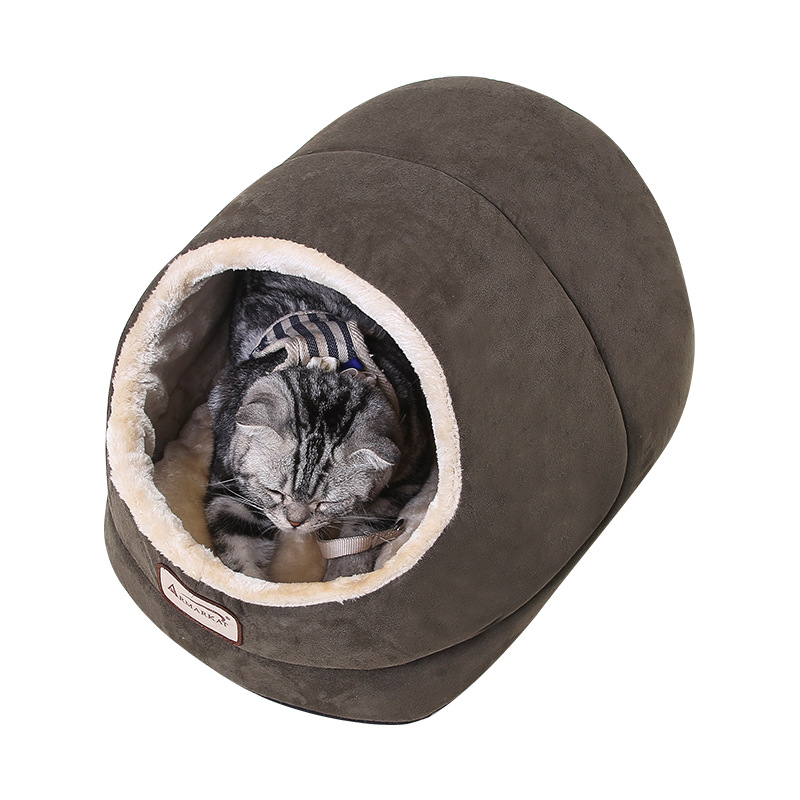 Aimakai gato nido invierno cálido gato saco de dormir sueño profundo cuatro estaciones universal gato nido mascota gato suministros
