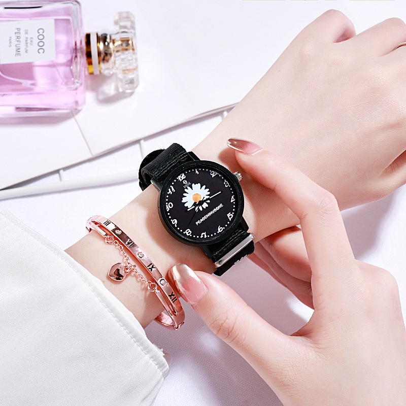 Daisy Watch 2023 New Arrival Female Student Korean Style Simple ins Fashionable Personalized Couple's Pair of College Style