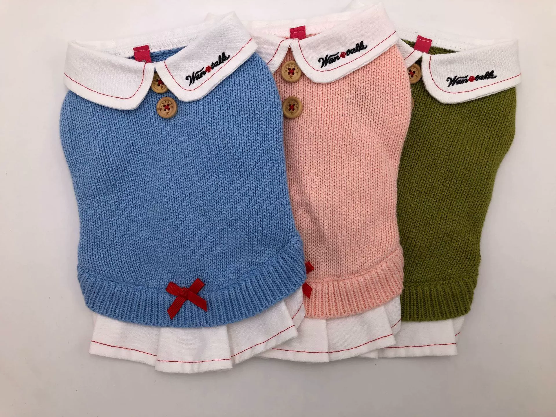 Свитер для домашних животных вязаный собачий свитер повседневная рубашка с вырезом эксклюзивная вышивка декоративная пряжка бант кожаная этикетка