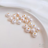 Organic round beads from pearl, jewelry, accessory