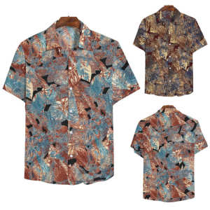 Casual Short Sleeve Floral Shirt New Beach shirt