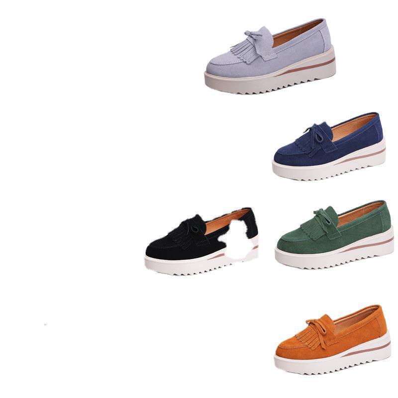Ventas directas de fábrica 2020 nuevos zapatos de mujer de fondo suave Zapatos tods muffin slip-on mocasines zapatos multicolores