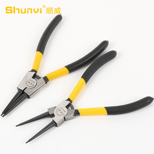 Manufacturer supplies circlip pliers 7 inches, circlip pliers, retaining ring pliers, inner and outer curved 9 inches, 13 inch shaft circlip pliers