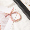 Korean basic hair twisting braid hair rope pure hand -woven contrasting color versatile high -elastic girl sweet hair circle