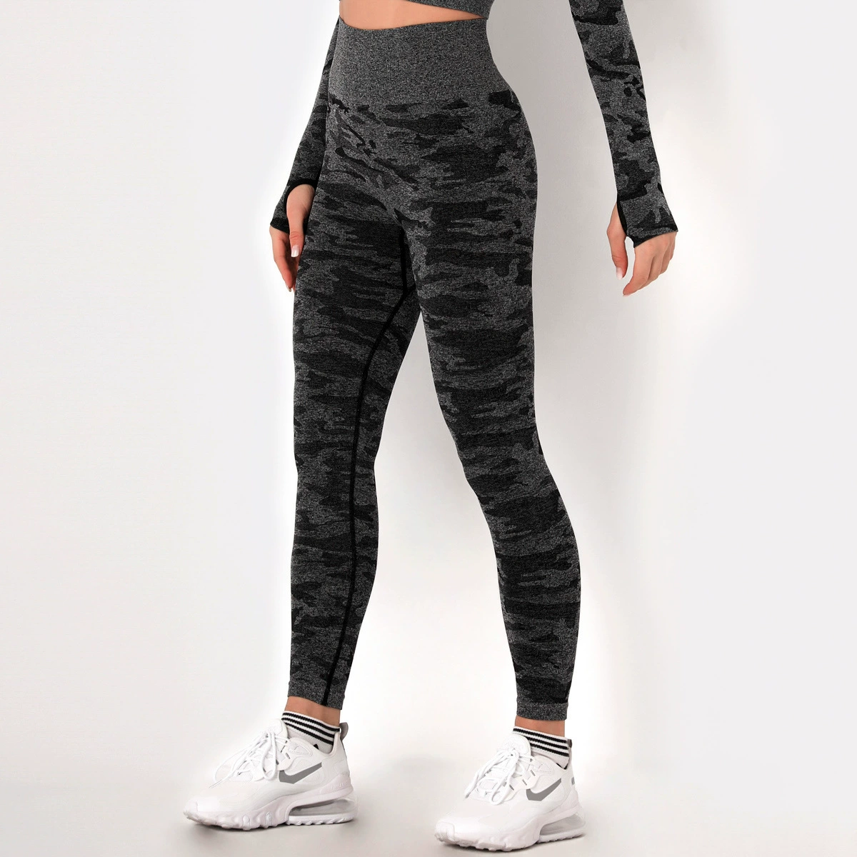 scrunch leggings Women Seamless Leggings Elastic Workout Camouflage High Waist Tummy Control Gym Fitness Sportwear Sport Pant Booty Female thermal leggings