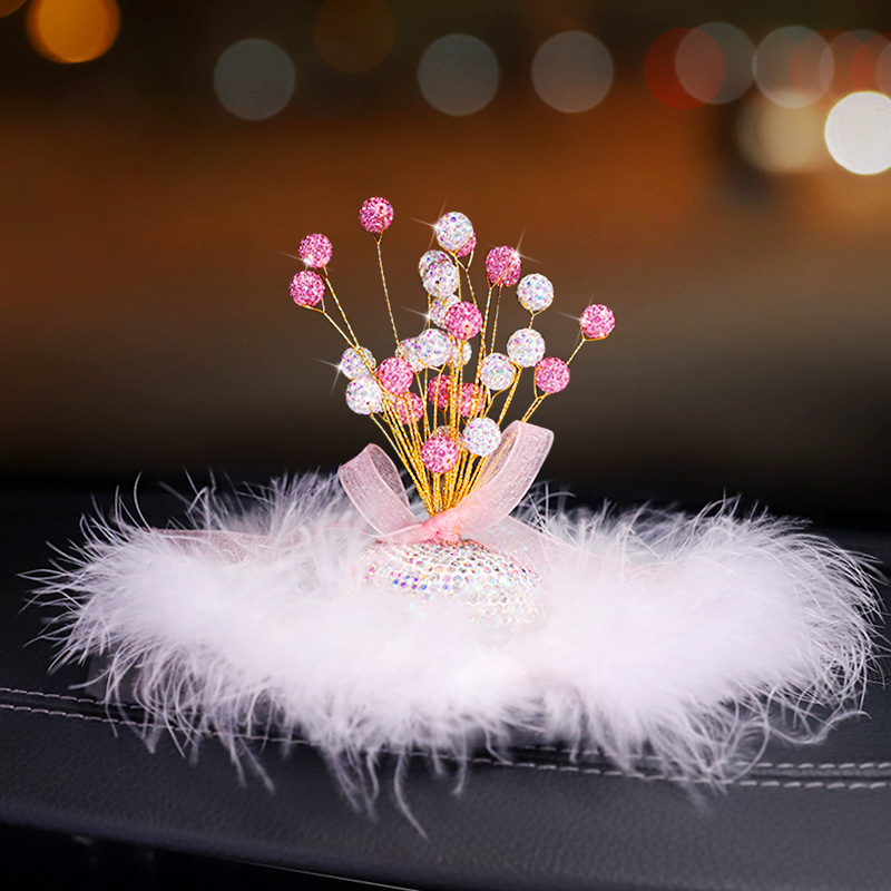 핑크 화이트 + 동백꽃 울 패드