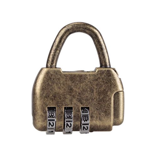 Retro password lock bag zipper suitcase lock cartoon gym locker wine jar small password lock padlock