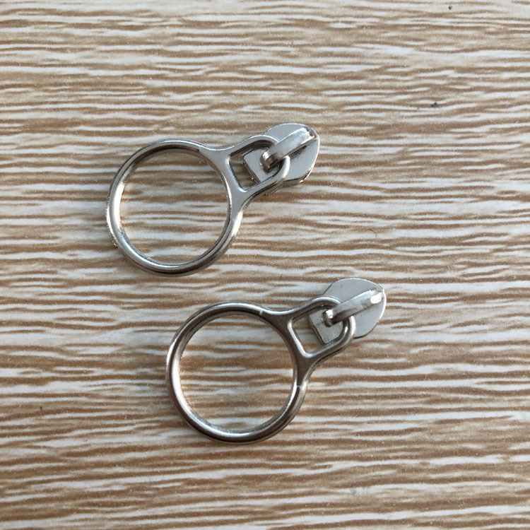 新款3号电白圆形尼龙拉链头 箱包文件袋装饰拉头 无锁箱包拉头