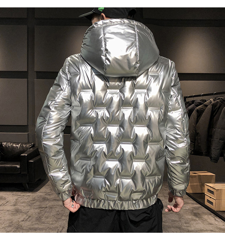 2023 New Trendy Bright Face da uomo in piumino edizione coreana leggero e slim fit cappotto invernale per ragazzi_voghion.com