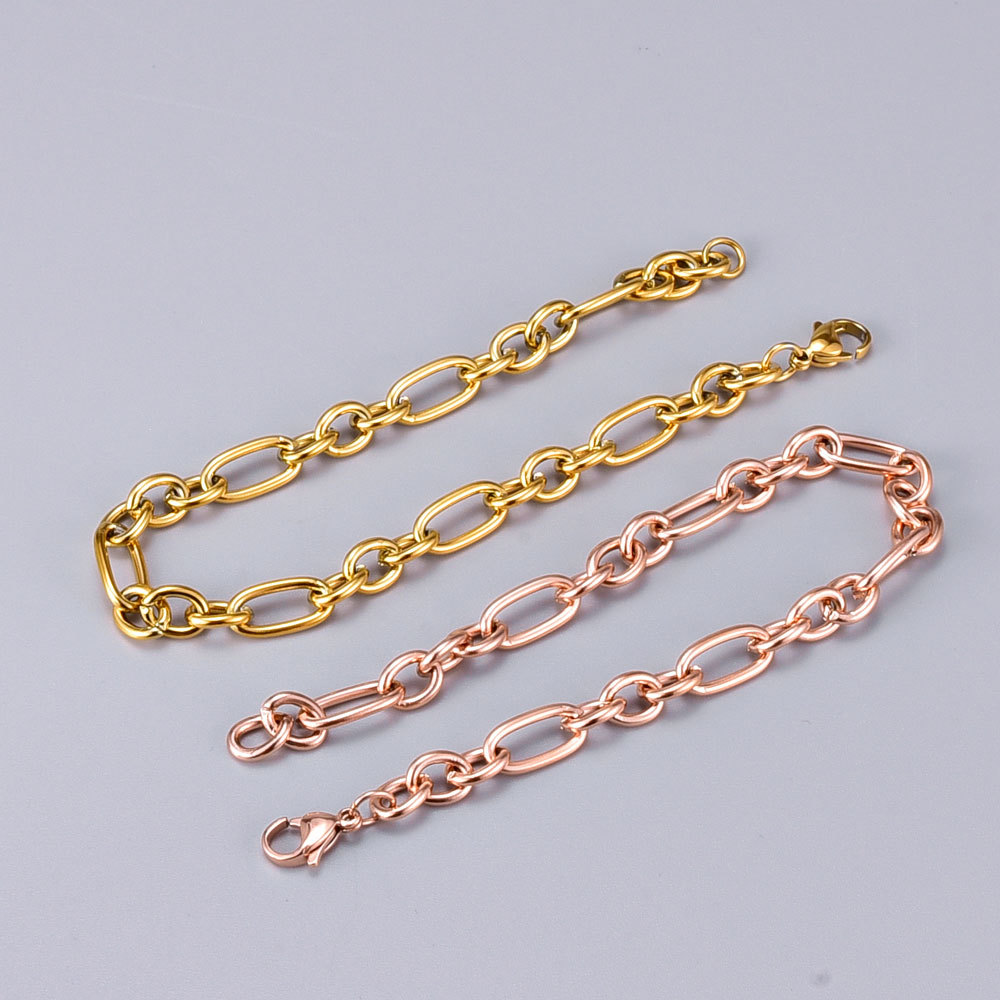 Nihaojewelry Simple18k Gold Rough Chain Bracelet Wholesale Jewelry display picture 7