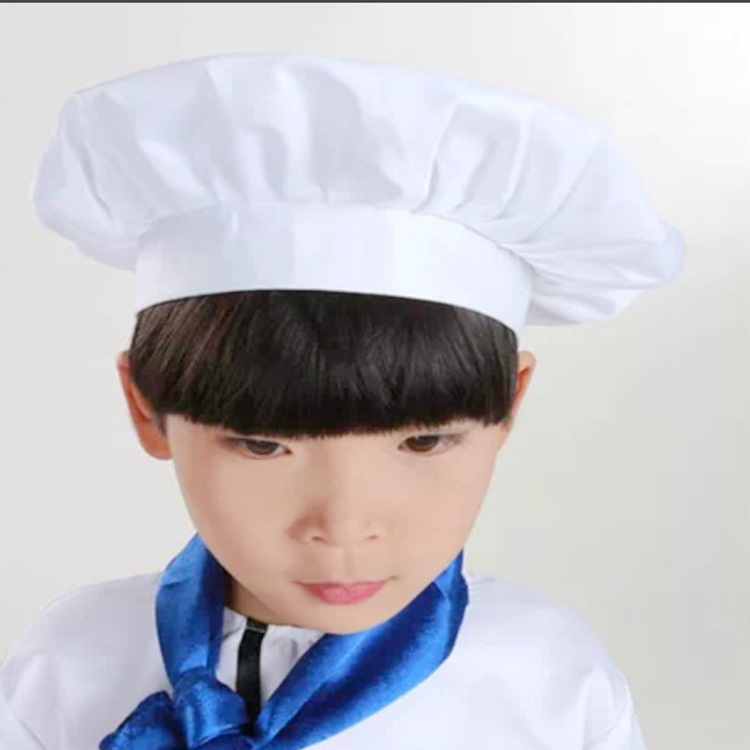 Fabricantes de sombreros de cocinero de taller para adultos sombreros blancos para niños cosplay sombreros de cocinero casero
