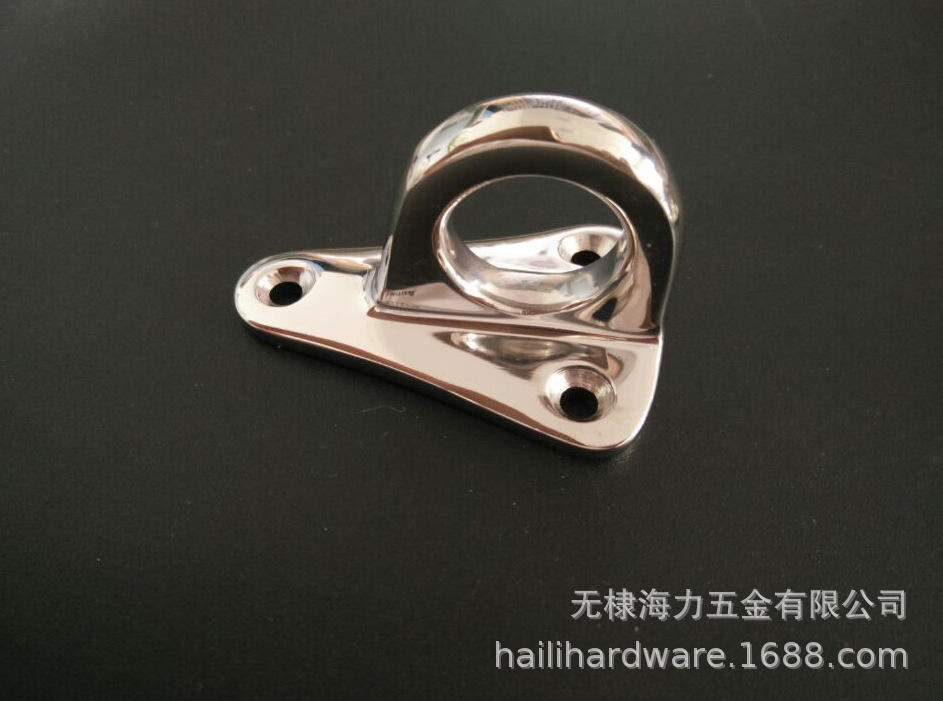 不锈钢316衣帽圈 挂钩 壁钩游艇配件耐用钩高端耐用带锁