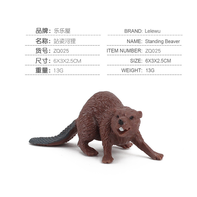 Creativo sólido animal salvaje escritorio bandeja de arena decoración cola blanca ciervo Reno Castor oso negro rugiente Lobo animal mano Oficina