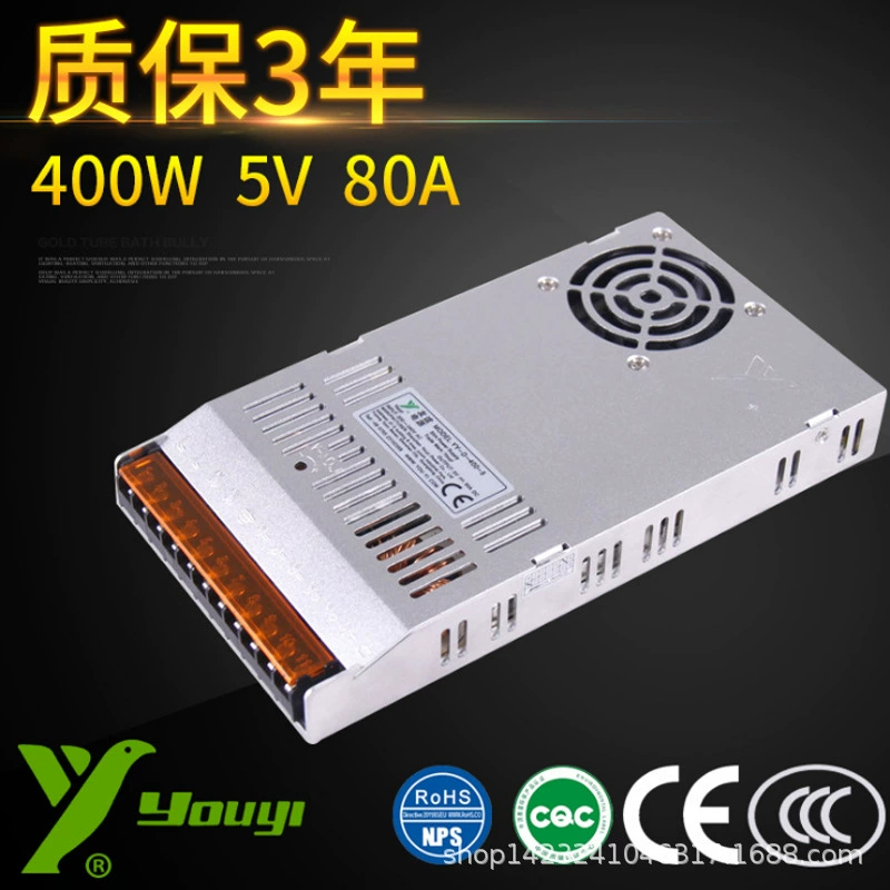 Тонкий переключатель для LED, блок питания, 400W, 5V