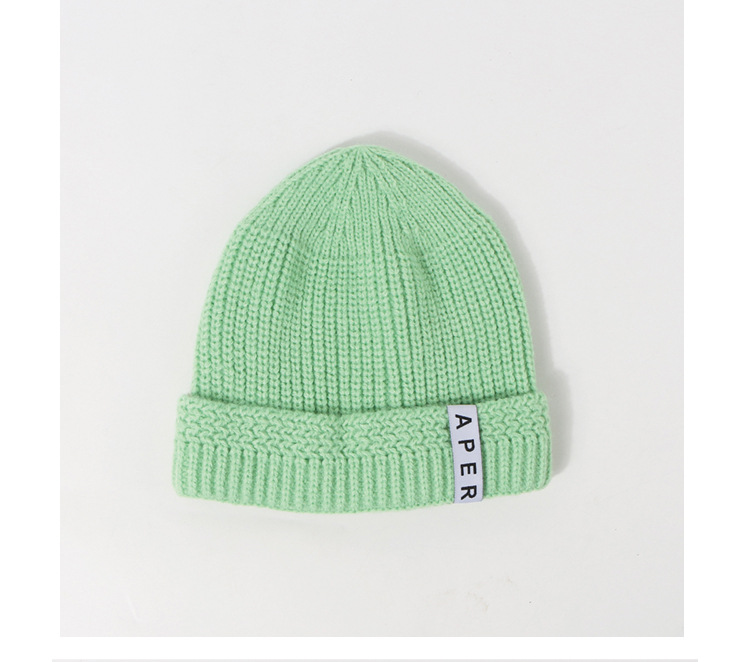 Fabric Core-spun Yarn Knitted Hat Solid Color Simple Children's Woolen Hat Wholesale Nihaojewelry display picture 3