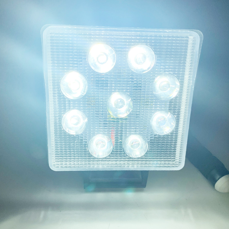 27W 9led ingeniería vehículo motocicleta piezas de automóviles luz de trabajo fuerte luz de iluminación