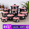 Casserole Flames household Ceramic pot Heat resisting pan health preservation Soup Casserole Stall goods customized LOGO Printing