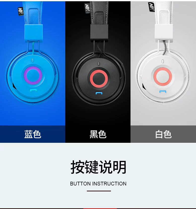 NIA -X10 беспроводные наушники с Bluetooth, мультимодальный плагин, карта mp3 радио LED цветная лампа, бас