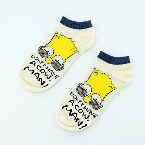 Hottest Trendy Ship Socks for Spring and Summer, Cute Cartoon Anime Letter Invisible Cotton Socks for Men and Women
