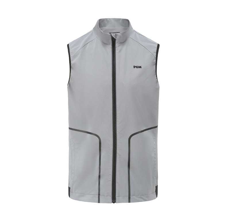 Áo vest golf nam PGM dạng gile không tay, chất liệu co giãn thoáng khí — Vest Nam YF363 [màu trắng], Vest Nam YF363 [xám], Vest Nam YF363 [màu đỏ] chi tiết 11