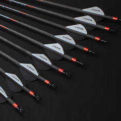 ACC紅標2寸膠羽6.2內徑純碳箭 複合反曲弓箭支射箭器材廠家直銷