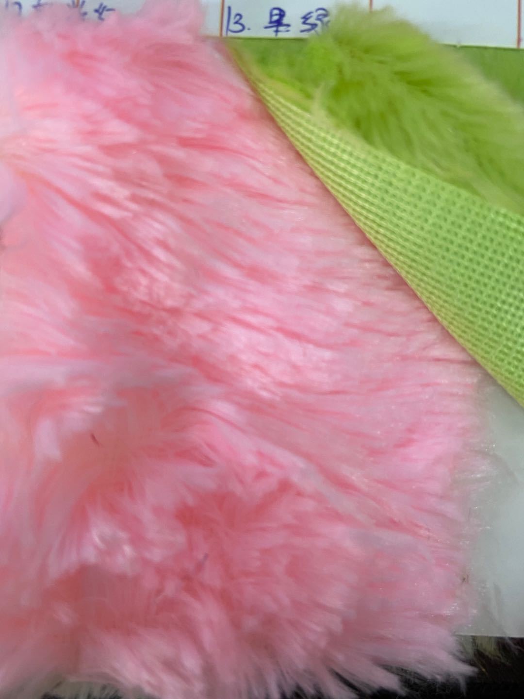 De alto peso 15 de lana semi-ligero elegante terciopelo suave de la felpa de la tela del juguete de textiles para el hogar alfombra de tela de la ropa super suave