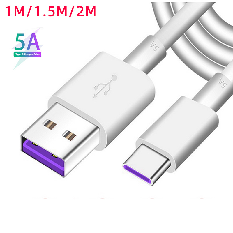 Schnelles 5-A-USB-zu-USB-C/Typ-C-universelles, ultraschnelles Ladedatenkabel für Mobiltelefone und Tablets_voghion.com