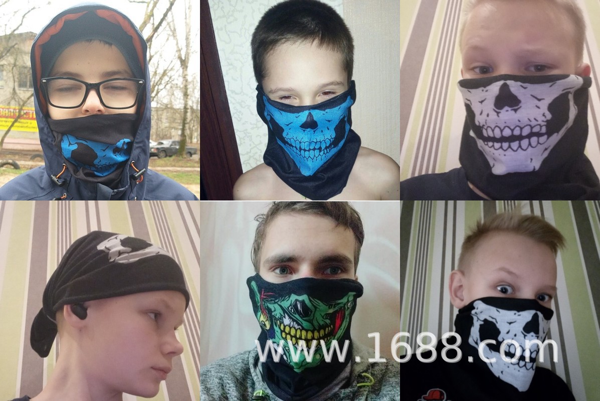 骷髅头魔术头巾