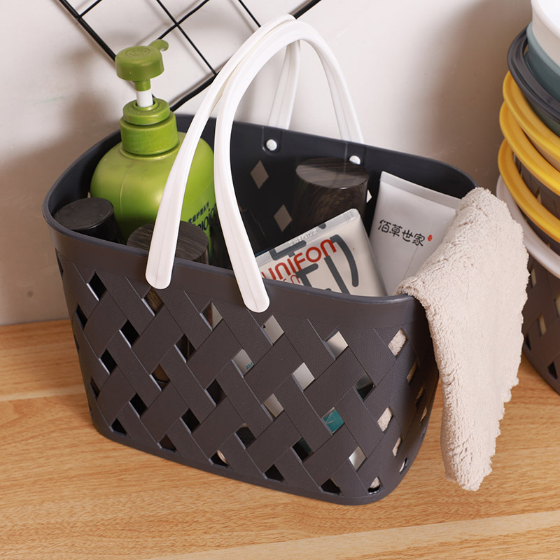 洗澡篮塑料购物篮手编菜篮子储物篮采摘蓝收纳篮水果蔬菜篮鸡蛋筐|ms